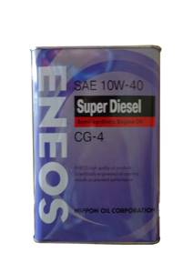 Моторное масло Eneos Super Diesel Semi-Synthetic SAE 10w40, 4л